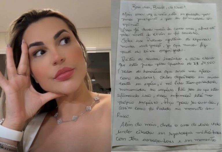 Deolane Bezerra compartilha mensagem da prisão: “Não me deixem sozinha