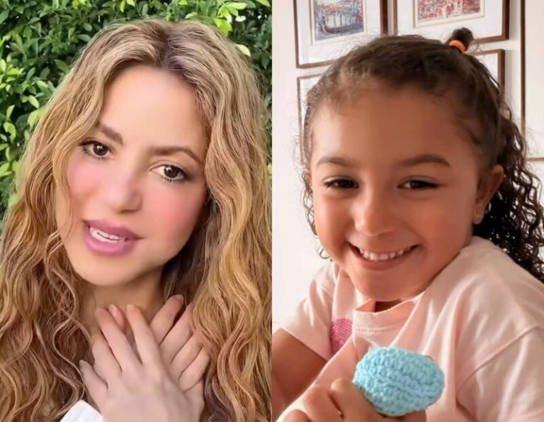Shakira manda mensagem de voz para filha de Léo Santana após dança viral