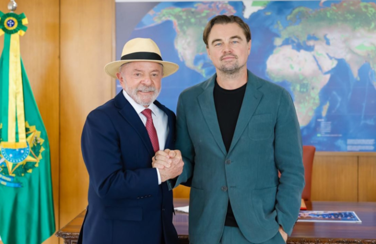 DiCaprio e Lula se reúnem para debater a proteção do meio ambiente